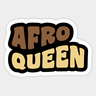 Afro Queen, Black Queen, Black Woman Sticker